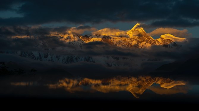 南迦巴瓦峰晚霞 Sunset in Namcha Barwa