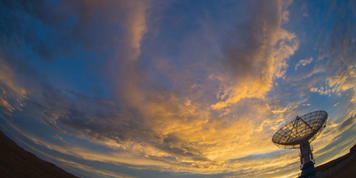 晚霞－中国国家天文台内蒙古明安图观测站 Sunset – China National Observatory Inner Mongolia Ming An Tu Observation Station